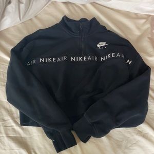 Nike Air black crop sweatshirt